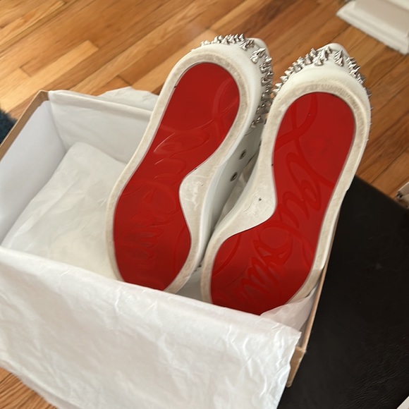 Christian Louboutin white with spikes size 38.5 - Picture 2 of 3